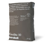 Geomortero mineral certificado, eco‑compatible, referencia Geolite 10 de Kerakoll. Envase 25 kg